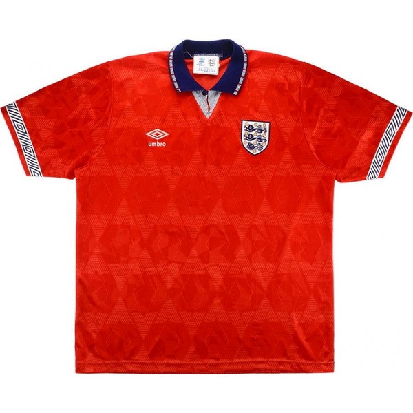 Tailandia Camiseta Inglaterra 2ª Kit Retro 1990 Rojo
